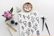 Floral Clipart Hand Drawn Bundle, an Illustration by Hannah Eliza Studio (Thumbnail 4 of 7)