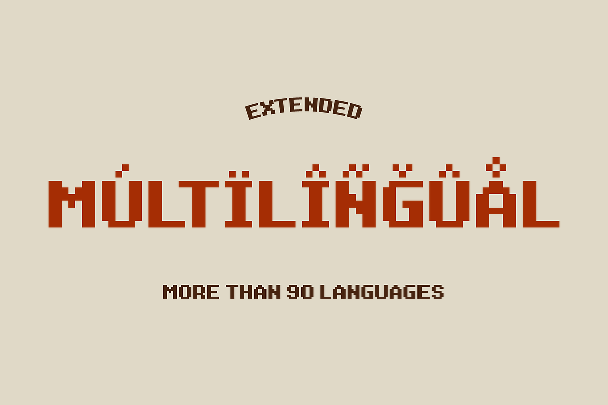 Arcana Game Pixel Font, a Font by alpercakici (Photo 9 of 13)