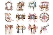 Western Coquette Clipart, an Illustration by Design Market (Thumbnail 2 of 4)