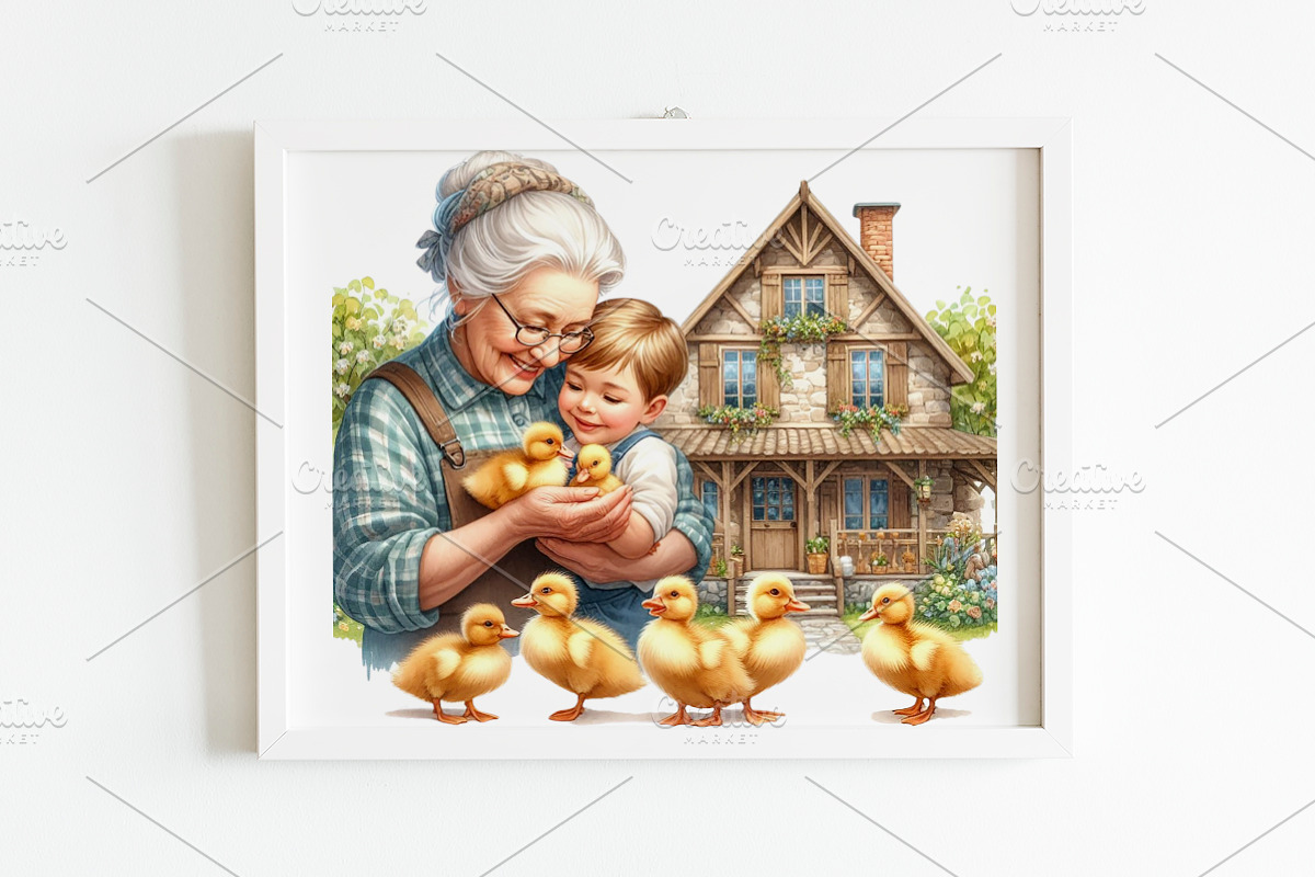 Duck Family Clipart – 20 PNG., an Animal Illustration by GalaDesign03 (Photo 5 of 6)