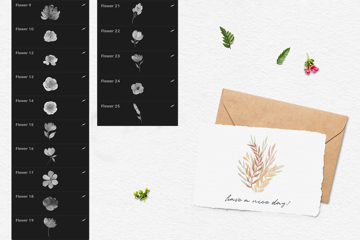244 Watercolor Brushes For Procreate, a Brush Add-On by PeDe Designs (Photo 9 of 14)