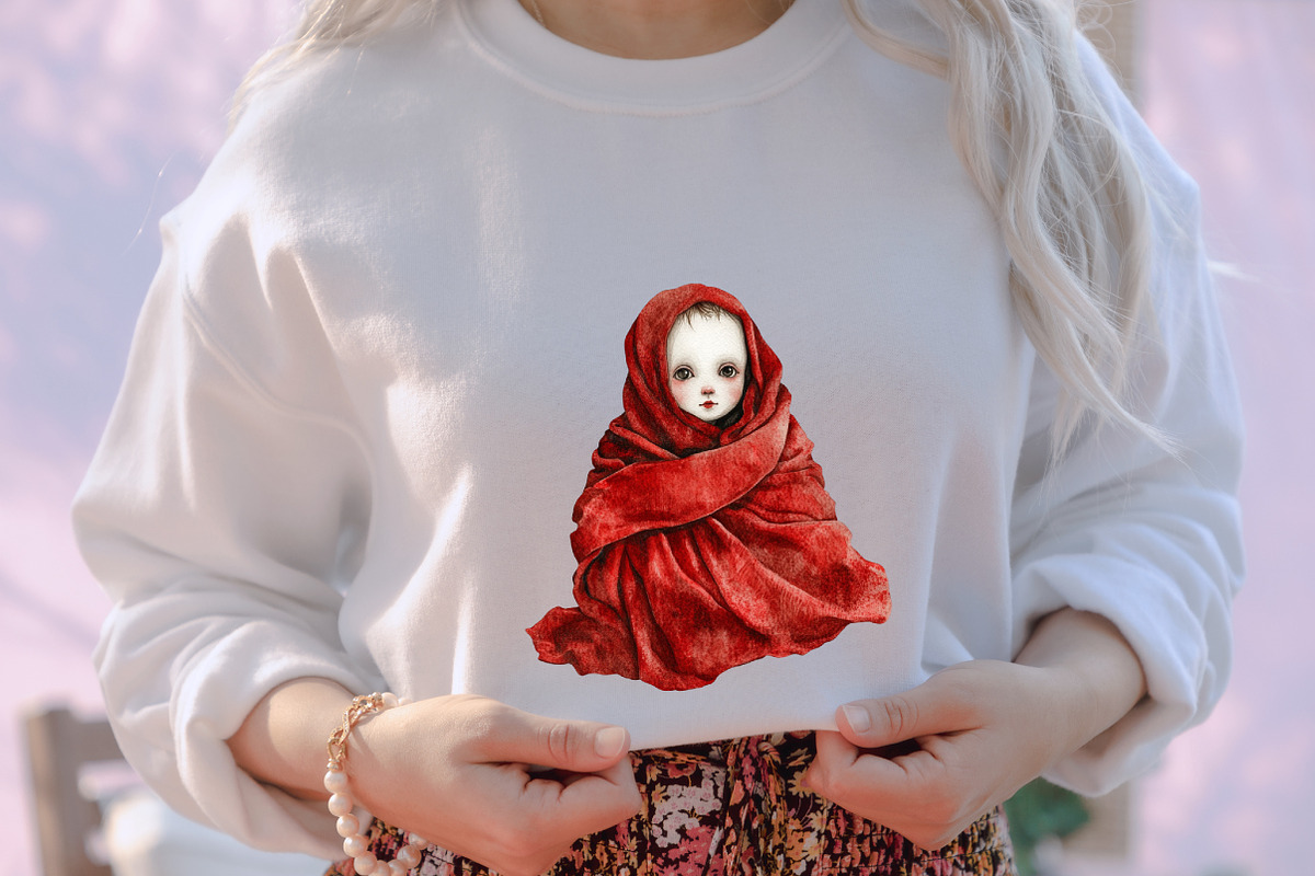 Whimsical Gothic Vampire Dolls Clipa, an Illustration by designcity5 (Photo 4 of 5)