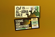 Beige Brown Bold Eid Al Adha Voucher, a Card Template by graphicook (Thumbnail 1 of 3)