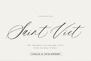 Saint Viet | Calligraphy Font, a Script Font by Calamar Studio (Thumbnail 2 of 29)