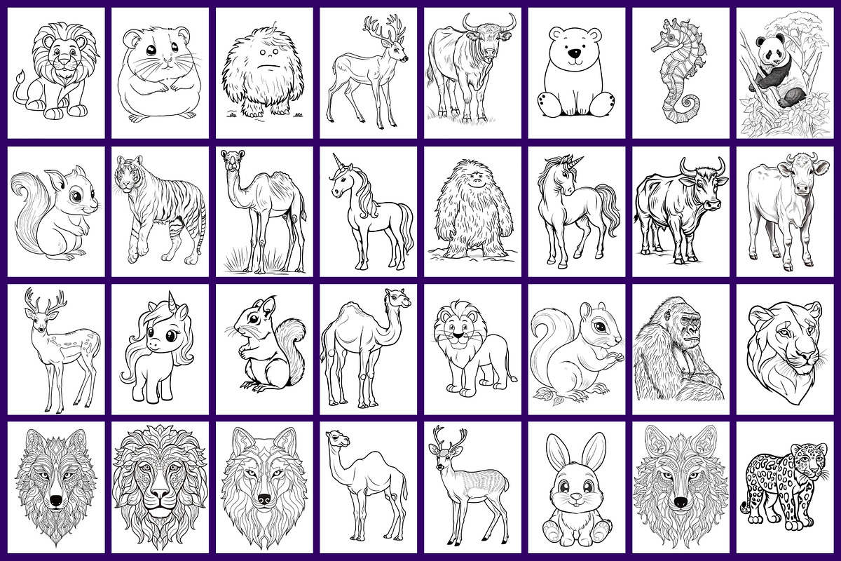 Animal Coloring Page, a Graphic by Forhadx5 (Photo 4 of 10)