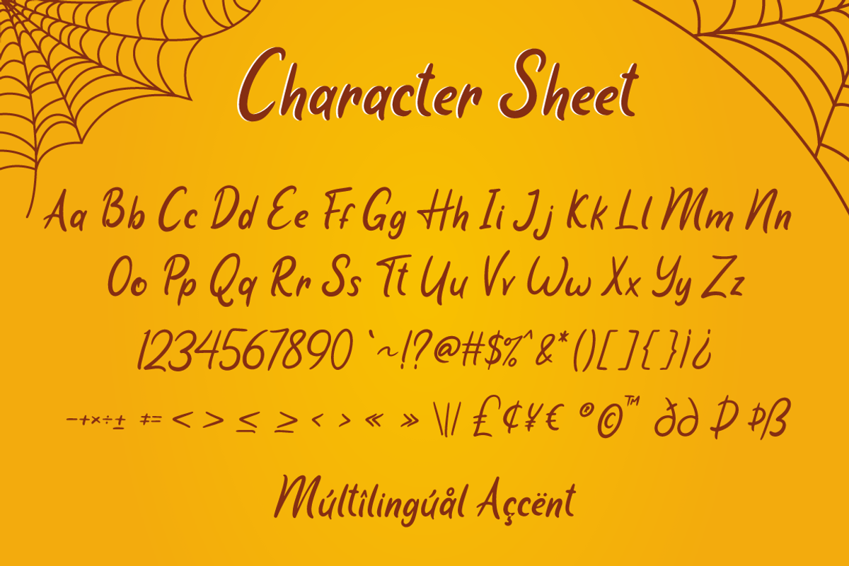 Pumpkin Web, a Script Font by Attype (Photo 7 of 9)