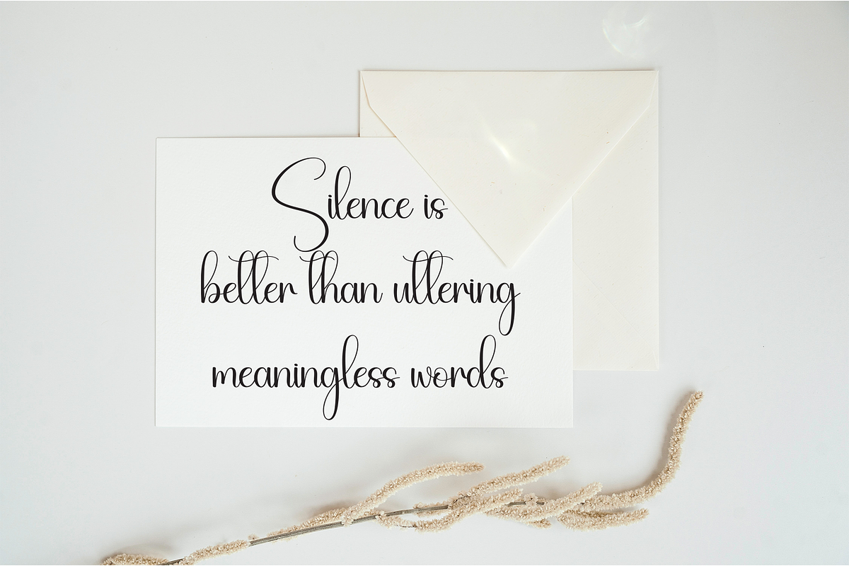 Stylis | Script Font, a Handwritten Font by Scratchones (Photo 3 of 9)