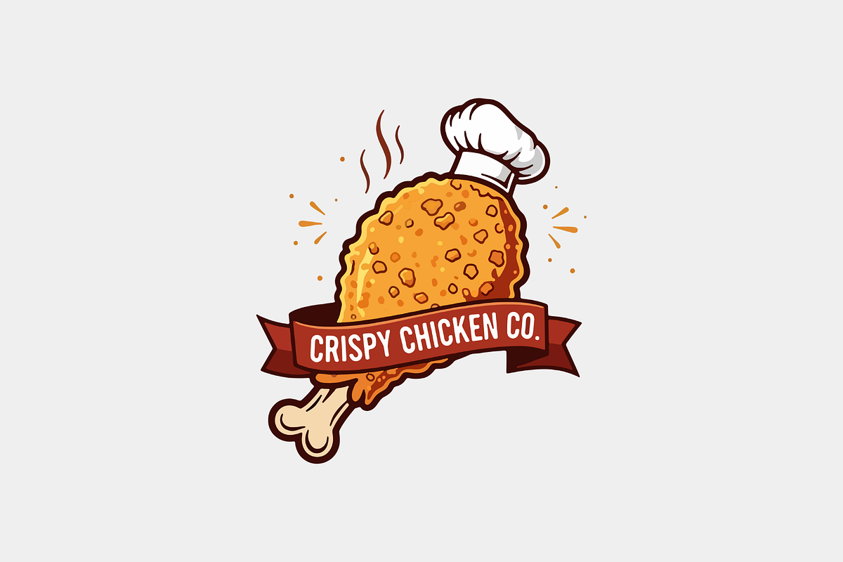 Fried Chicken Logo Design Modern, a Branding & Logo Template by Megafox Studio (Photo 2 of 2)