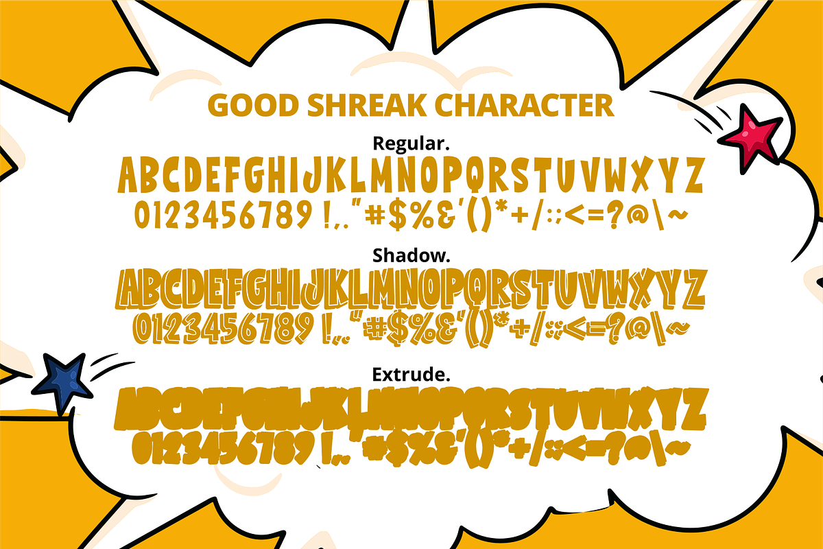 Good Shreak Font, a Script Font by Mabhal Studio (Photo 9 of 10)