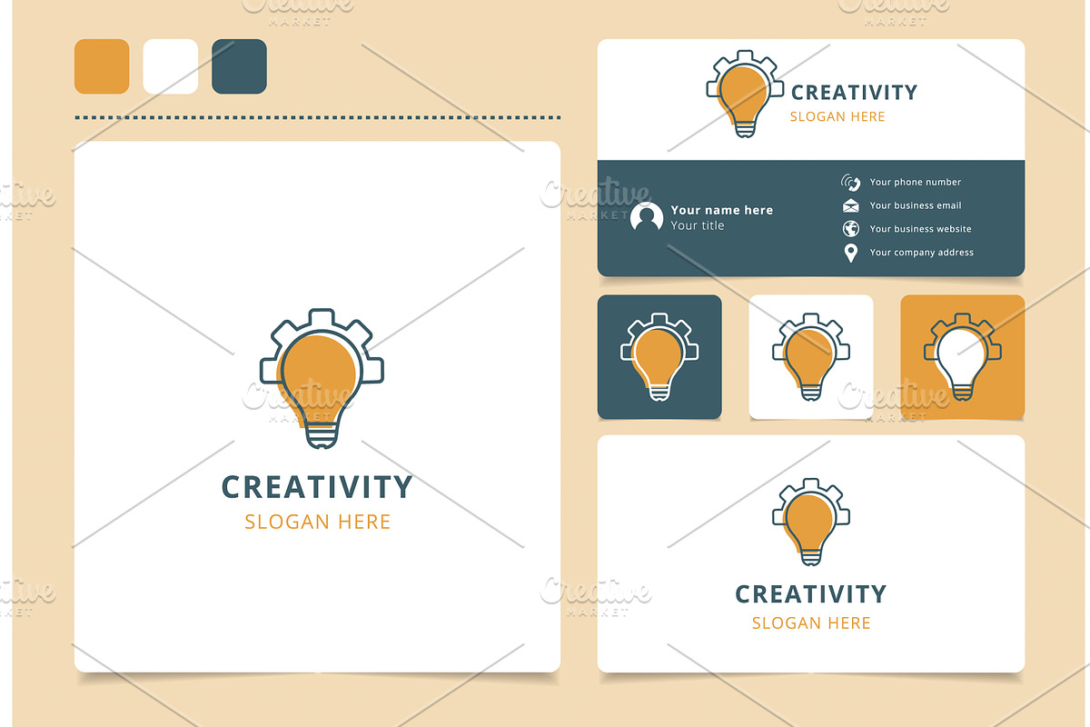 Light bulb logo concept combining, an Object Illustration by Aimagenarium@gmail.com