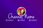 Gradient Youtube Channel Art Banners, a Social Media Template by RussGFX (Thumbnail 3 of 6)