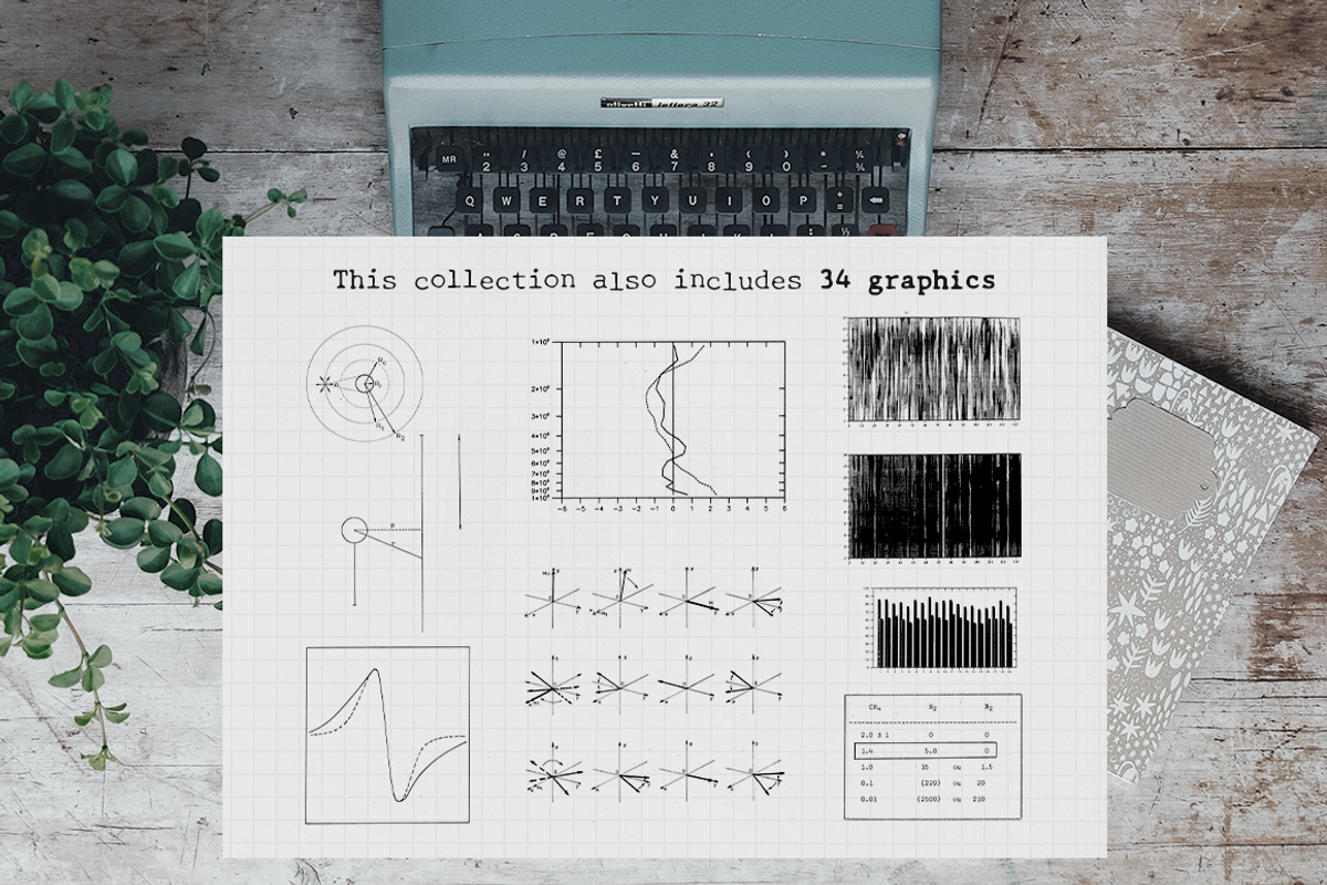 Thesis Typewriter Font and Extras, a Serif Font by Ana's Fonts (Photo 11 of 12)