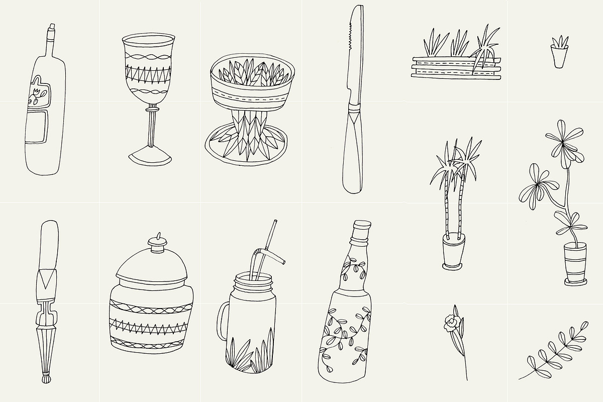 82 Hand Drawn Logo Elements PSD, an Object Graphic by Sasha Mitkalova (Photo 5 of 5)