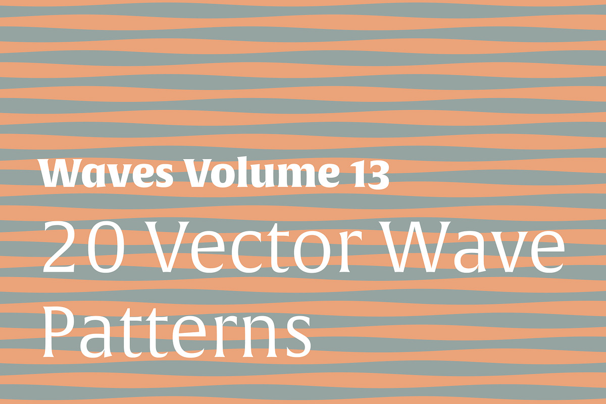 Waves Vol. 13 | 20 Vector Patterns, a Pattern Graphic by invisiblelayer (Photo 1 of 6)
