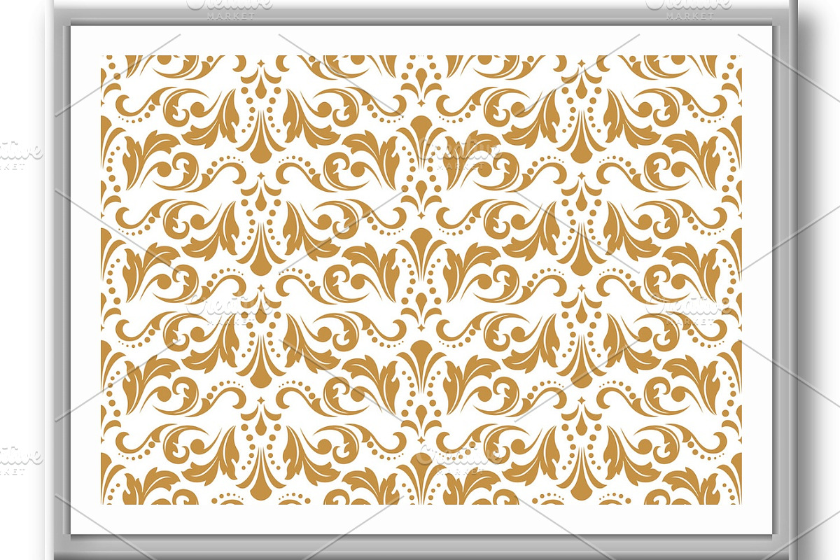 Floral pattern. Vintage wallpaper in, a Decorative Illustration by RODINA (Photo 3 of 3)