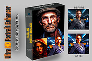 Ultra HD Portrait Enhancer PS Action, an Action Add-On by Studio Retouch (Thumbnail 1 of 10)