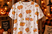 Pumpkin Friends Patterns, a Pattern Graphic by Palau (Thumbnail 2 of 9)