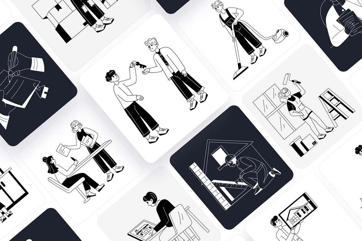Animated Home Owner Illustration, an Outline Icon by Vectors Market (Photo 4 of 5)