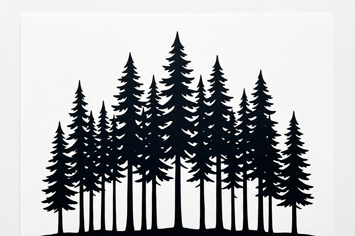 Majestic Pine Trees SVG, a Finance Illustration by Amazin_art (Photo 2 of 32)