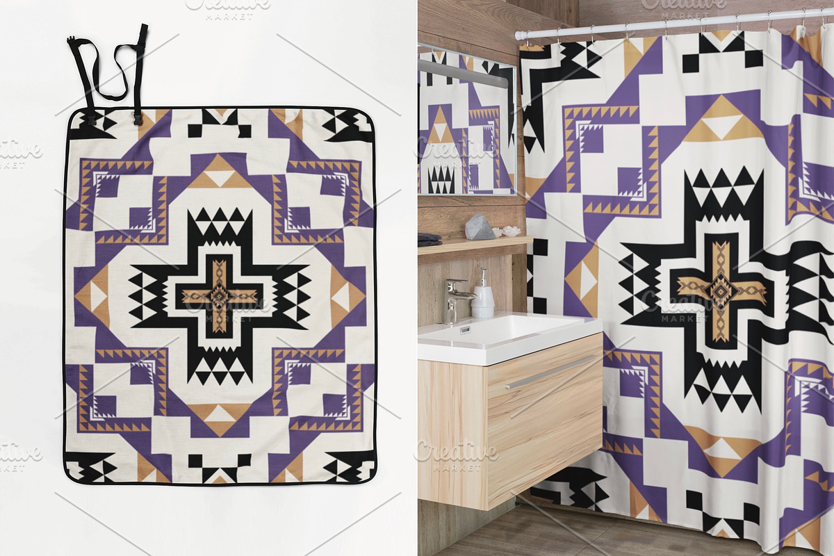 Colorful Native American Pattern, a Pattern Graphic by PPEthnicDecorPattern (Photo 7 of 9)