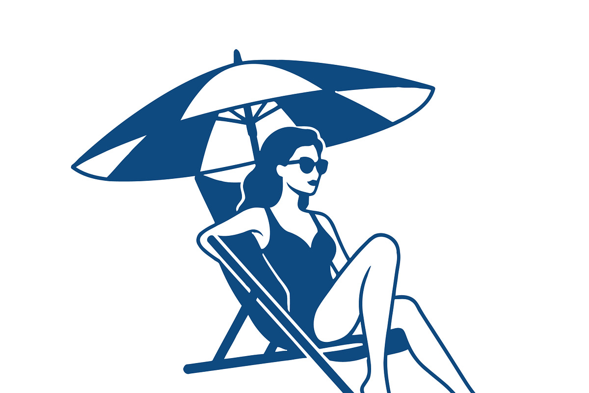 Relaxing Beach Icon Set, a Person Illustration by CarWrap design (Photo 2 of 3)