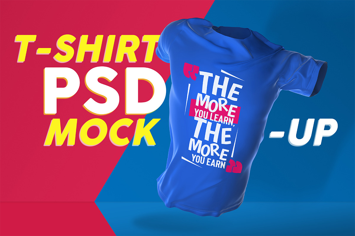 T-Shirt and Tank Top PSD Mockup Set, an Advertising Mockup by Sinlatown (Photo 3 of 7)