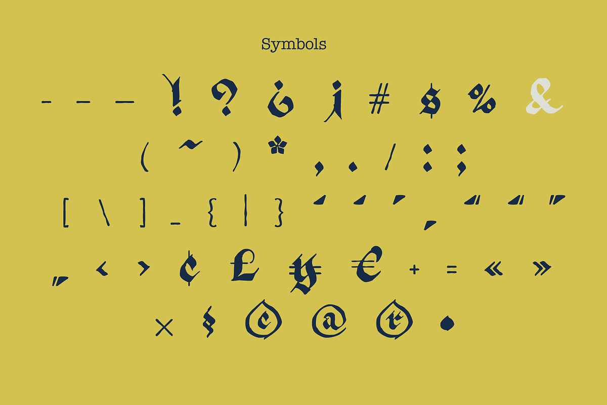 True Blackletters font, a Blackletter Font by kaer_shop (Photo 11 of 12)