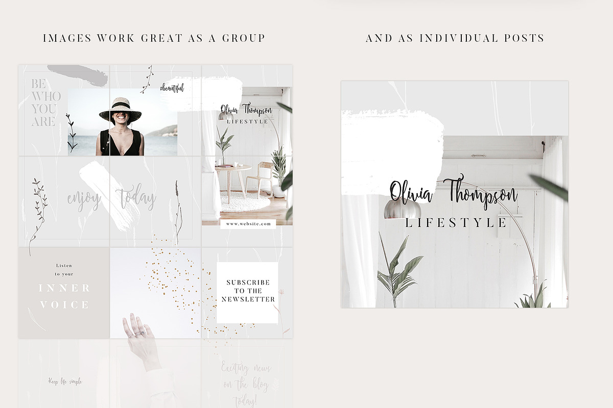 Instagram Puzzle Posts - 3 Themes, a Social Media Template by Youandigraphics (Photo 3 of 16)