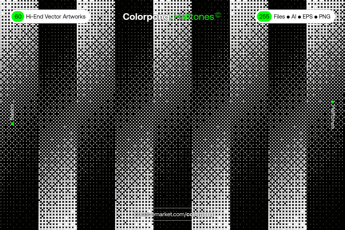 Halftones – Vector Bundle, a Background Graphic by Colorpong (Photo 3 of 19)