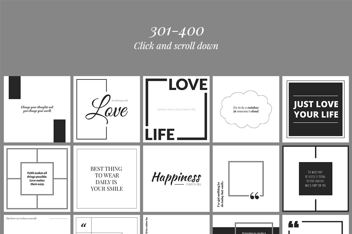 500 Social Media Quotes, a Social Media Template by Web Donut (Photo 10 of 11)