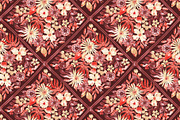 Fall Floral Grid Ornamental Pattern, a Pattern Graphic by SirenaArt (Thumbnail 6 of 11)