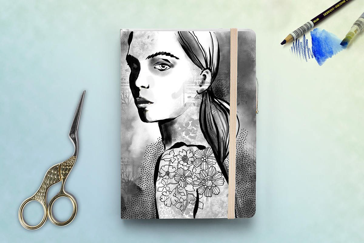 Inky Business Ink & Wash Procreate, a Brushes & More by DeloresArt (Photo 8 of 12)