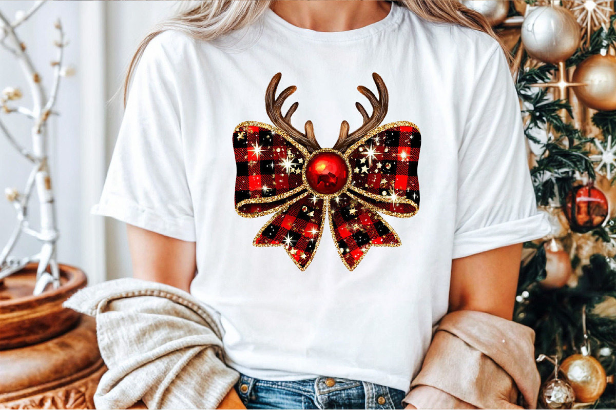 Christmas Coquette Bow Png, an Illustration by Sublimation Artist (Photo 7 of 9)