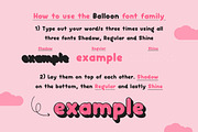 Balloon Font Family, a Font by Lollipop Hand Drawn (Thumbnail 4 of 7)