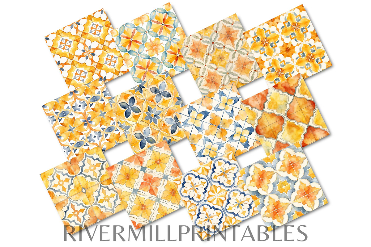 Seamless Moroccan Backgrounds, a Background Graphic by Rivermill Printables (Photo 2 of 2)