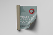 Wrapping Paper Set Mockup, a Packaging Mockup by Tahtagraphic (Thumbnail 2 of 5)