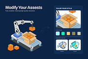 100 Warehouse Isometric Illustration, an Object Illustration by Vectors Market (Thumbnail 4 of 8)