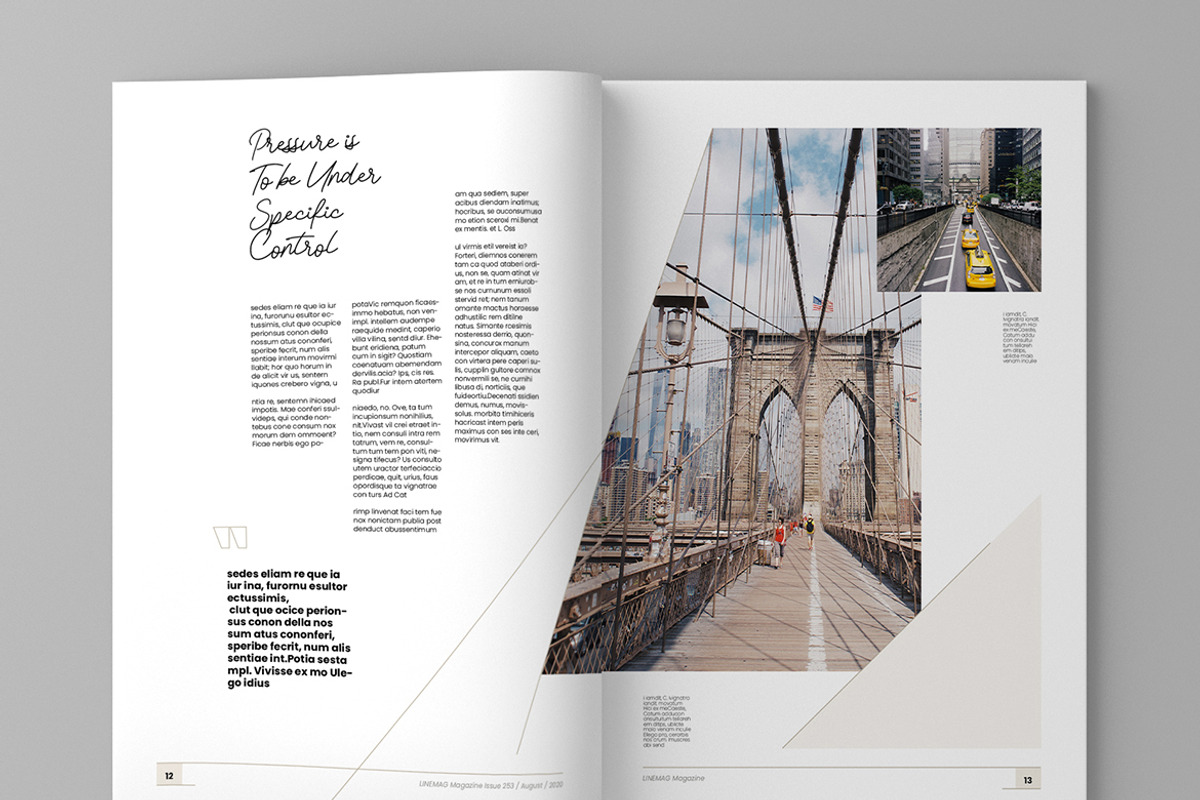 Linemag - Magazine Template, a Magazine Template by inspirasign