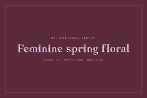 Feminine Spring Floral Display