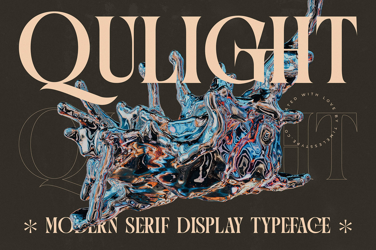 Qulight Modern Serif Display, a Serif Font by timelesstype.co (Photo 1 of 20)