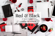 Red and Black Feminine Stock Bundle, a Print Template by Kreanille Design (Thumbnail 2 of 2)