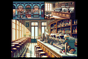 Background - Pixel Cafe