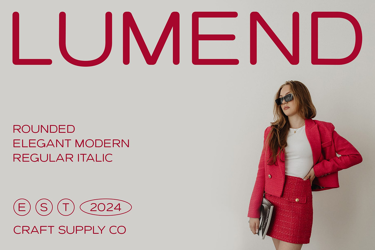 Lumend Rounded, a Sans Serif Font by Craft Supply Co. (Photo 1 of 8)