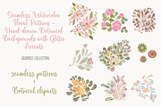 Watercolor Handdrawn Floral Patterns, a Pattern Graphic by Art (Thumbnail 3 of 3)