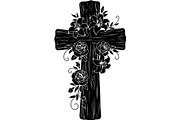 Floral Cross Silhouette, an Object Graphic by Creativeshirt (Thumbnail 3 of 20)