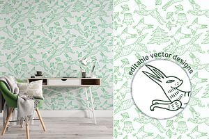 11 Woodland Vector Patterns