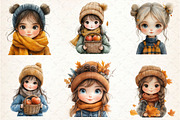 Bewitching Autumn Doll Clipart, an Illustration by Rose Art (Thumbnail 3 of 4)