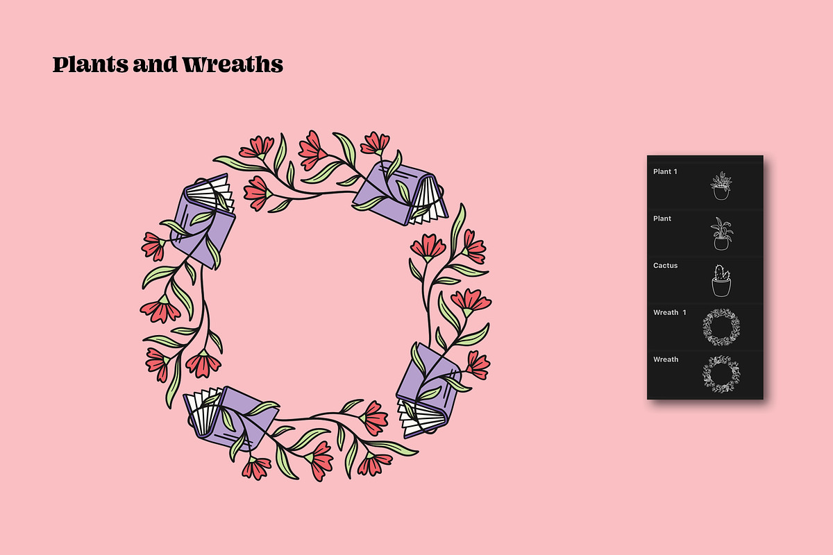 Book Lover Set for Procreate, a Brush Add-On by Pencil Twist (Photo 8 of 10)