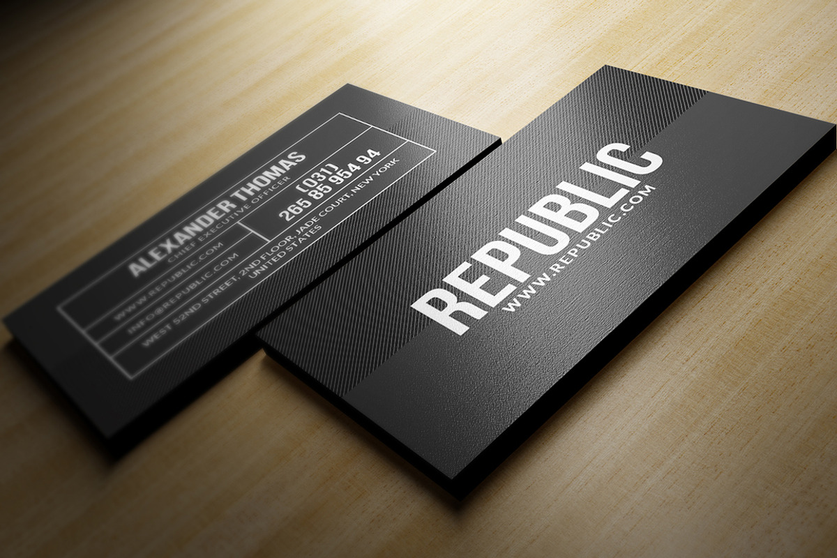 Modern Black Business Card, a Business Card Template by Marvel (Photo 4 of 5)