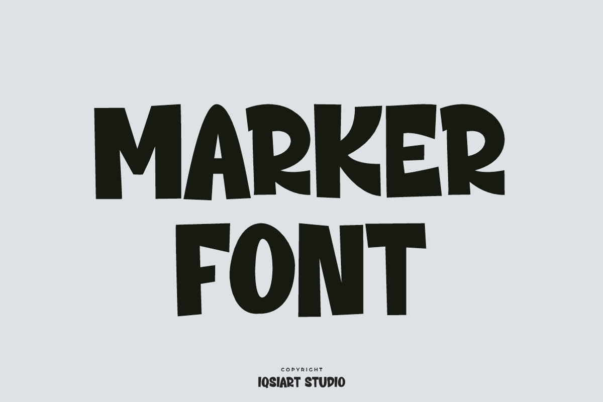 Augran Marker Font, a Sans Serif Font by Iqsiart Studio (Photo 2 of 6)